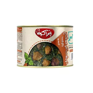 کنسرو خورشت آلو اسفناج با گوشت پتراکو - 500 گرم