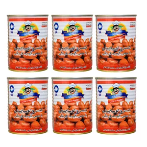 کنسرو لوبیاچیتی باختر - 370 گرم بسته 6 عددی