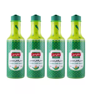 سس فلفل تند سبز دلپذیر - 500 گرم بسته 4 عددی
