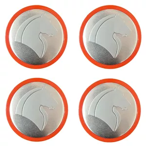 درپوش رینگ خودرو چیکال مدل P-1077-RD مناسب برای سمند بسته 4 عددی