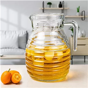 پارچ شیشه ای کاوه مدل آتلانتا درب دار