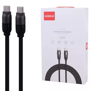 کابل دو سر تایپ سی فست شارژ 60 وات هیسکا LX-901CC طول 1 متر