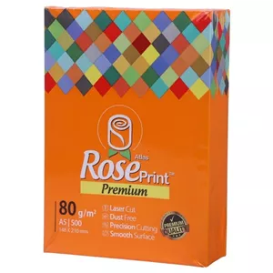 بسته 10 عددی کاغذ A5 رز پرینت 80 گرم بسته 500 عددی