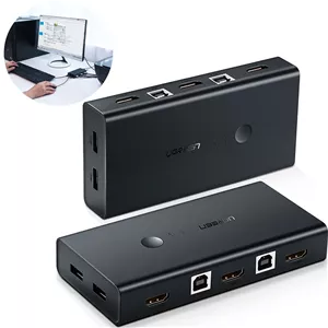 سوئیچ KVM دو پورت HDMI یوگرین UGREEN مدل CM200-50744
