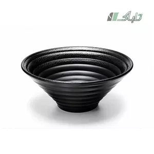 کاسه سزار ملامین مشکی طرح دار