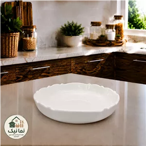 کاسه گرد موج بزرگ چینی لمون کد315L