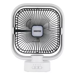 پنکه شارژی جیپاس GF21122پنکه رومیزی 8 اینچ با چراغ LED