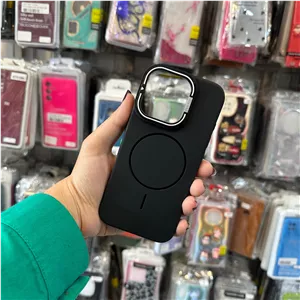 گارد IP17NORMAL آیفون مدل سیلیکونی اورجینال مگسیف دار رنگ مشکی