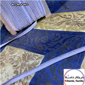 نوار مغزی نقره ای لبه سفید مناسب لباس،بالش،پرده،مبلی و ...(بسته 50 متری )