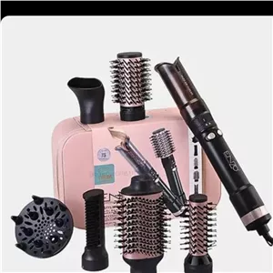 سشوار برسدار چرخشی انزو پروفیشینال مدل EN-760 7in1 با توان 1500 وات، موتور DC براشلس، تنظیمات دما و سرعت دو حالته، تکنو