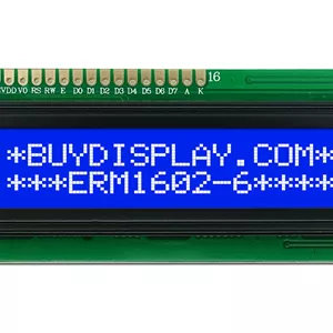 نمایشگر LCD کاراکتری 2×16 با بک لایت آبیEastRising
