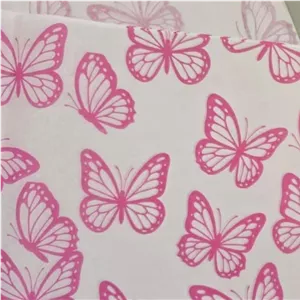 کاغذ پوستی پروانه صورتی
