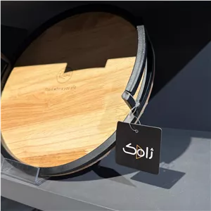 سینی چوب و فلز برند رایکا گرد 