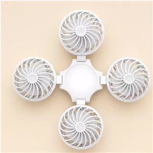 پنکه خورشیدی چندکاره 4 پره با چراغ LED
