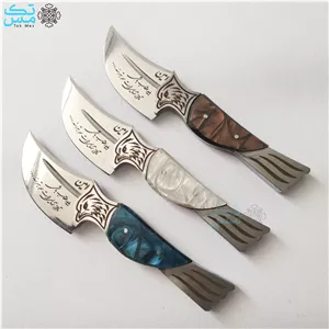 چاقوی تیزی زیبا رویان طرح عقاب امین(دو سایز)با غلاف