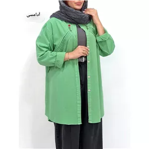 مانتو ماهرخ الیاف لینن پنبه ای سایزبندی 38-46