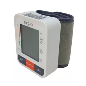 فشارسنج مچی دیجیتال پانگائو مدل PG-800A31 با حافظه 90 عدد، تشخیص آریتمی قلب، نوار معیار فشار خون WHO، وزن سبک و کیس ح...