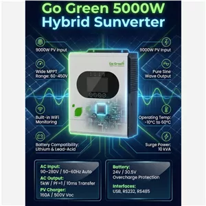 سانورتر تمامسینوسی 5 کیلووات Go Green (مدل GGIV-5000 PRO)