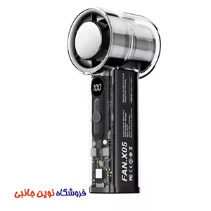 پنکه خنک کننده دستی مدل X05 ا X05 Mini Handheld Air Cooling Fan Turbo High-Speed (تکعمده)