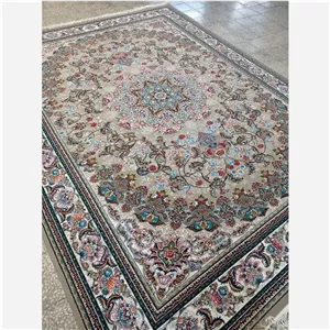 فرش ماشینی کاشان طرح میخک ،فرش فیلی،9متری ،500شانه 