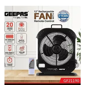 پنکه شارژی جیپاس مدل GF21190