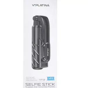 مونوپاد و سهپایه نگهدارنده گوشی موبایل VIPLATINA مدل VF13 ، ریموتدار، ارتفاع 60 سانتیمتر رنگ مشکی با گارانتی معتبر