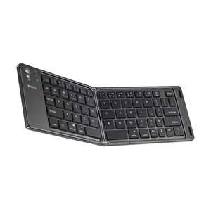 مینی کیبورد بی سیم شارژی تاشو Yesido مدل KB27 - مشکی (گارانتی 12 ماه تعویض نیکان همراه)