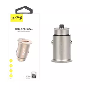 شارژر فندکی فست و PD دو پورت JBQ مدل CC-P9 30W - نقره ای رنگ با گارانتی شرکتی معتبر