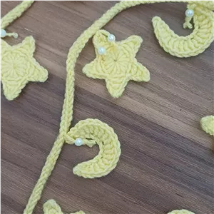 ریسه دیوار مدل ماه و ستاره بافتنی