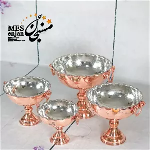 کاسه تک پایه چکشی مسی