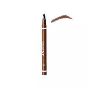 قلم هاشور ابرو 24 ساعته مایا براون مدل BROW DEFINER شماره 128 رنگ قهوه ای تیره