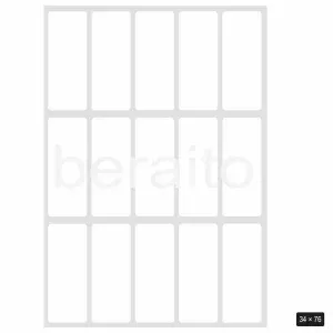 کاغذ پشت چسب دار تیغ خورده سایز 34 × 76 میل بسته 100 عددی