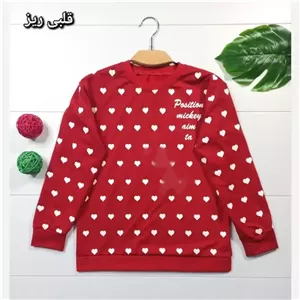 بلوز زنانه یقه گرد قرمز جنس پنبه پلی استر مناسب سایز 38 تا 44