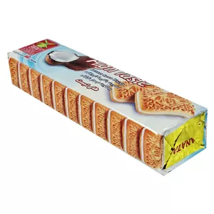 بیسکویت کرمدار نارگیلی آناتا - 115 گرم بسته 18 عددی