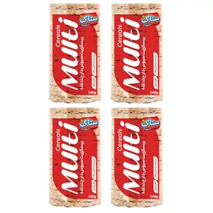 بیسکویت سبوس دار چند غله ستاک - 140 گرم مجموعه 4 عددی