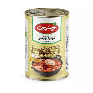 کنسرو لوبیا چیتی با قارچ خوشبخت - 380 گرم
