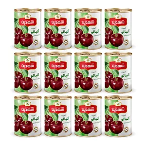 کمپوت آلبالو شهدین - 370 گرم بسته 12 عددی
