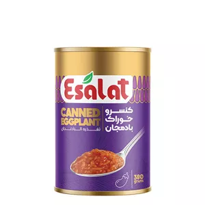کنسرو خوراک بادمجان اصالت - 380 گرم
