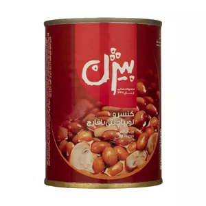 کنسرو لوبیا چیتی با قارچ بیژن - 380 گرم
