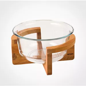 کاسه سرو پایه چوبی 2 لیترلیمون کد 2255
