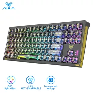 کیبورد شارژی وایرلس و بلوتوث گیمینگ آئولا مدل AULA F2183