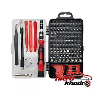 پیچ گوشتی 115 عددی با سری های متنوع و دسته پلاستیکی