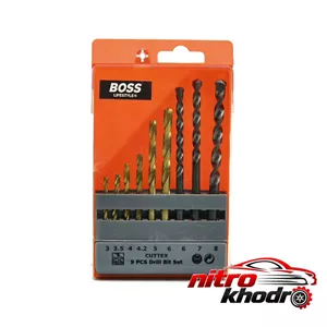مته باس مدل Drill Bit Set مخصوص چوب و دیوار 9 عددی