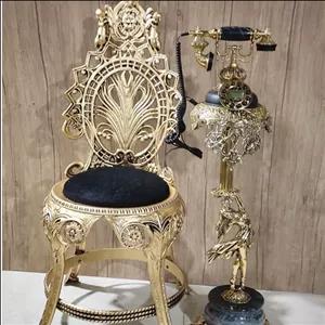 تلفن برنز  به همراه صندلی آلیاژطراحی جدید