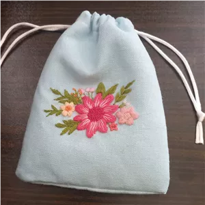 کیسه جا مهر و تسبیح گلدوزی شده