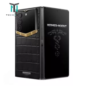گوشی ورتو مدل AlphaFold Bespoke Alligator Skin Gold I ظرفیت 1 ترابایت و رم 16 گیگابایت