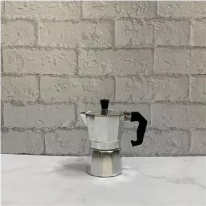 قهوه ساز موکاپات آلومینیومی ساده سایز 1 کاپ