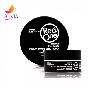 ژل واکس مو فوق قوی با پایه آب ردوان سری Aqua مدل BLACK (مشکی) با رایحه مرکبات حجم 150 میل