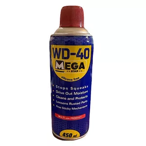 اسپری روان کننده مگا استار مدل WD-40 حجم 450 میلی لیتر