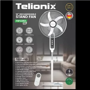 پنکه شارژی ایستاده تلیونیکس Telionix TSF2253 قابل حمل کیفیت عالی